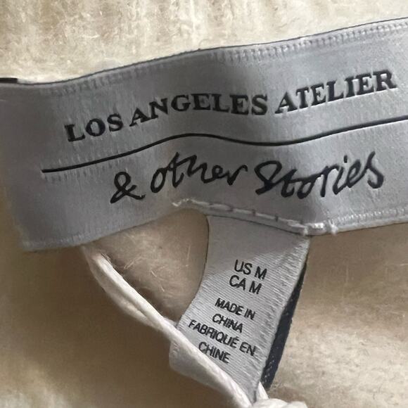 & OTHER STORIES ARGYLE KNIT JUMPER SWEATER SIZE US M NWT - Picture 7 of 9